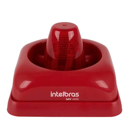 *LIQ* 4615031 | LUZ ESTROBOSCOPICA COLOR ROJA + SIRENA CONVENCIONAL PARA INCENDIO | INTELBRAS
