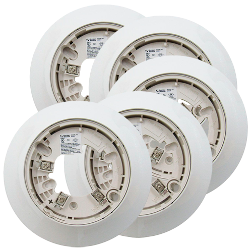 WHITE, 6" BASE, STANDARD FLANGED LOW-PROFILE MOUNTING BASE *PACK OF 10