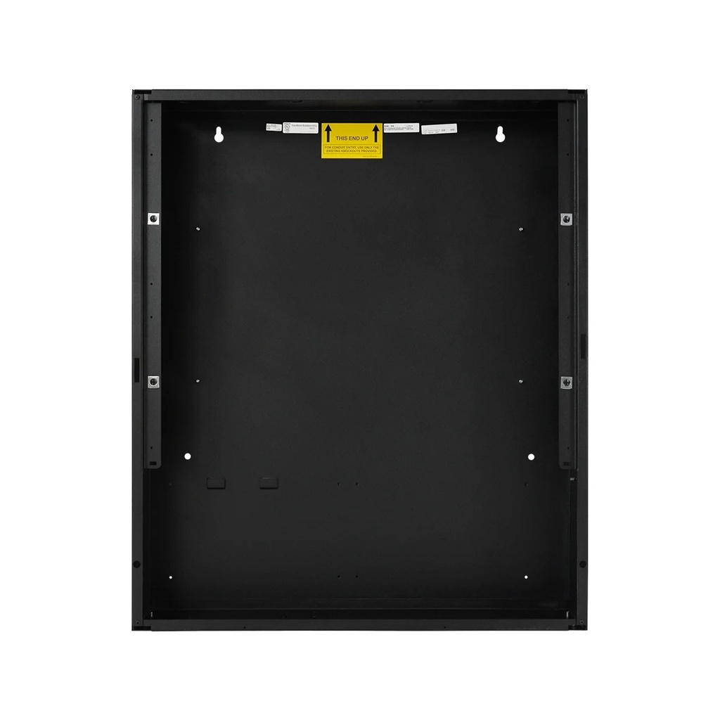 CAJA BACKBOX CON DOS HILERAS PARA PANEL COLOR NEGRO