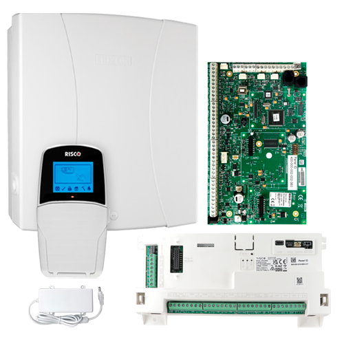 CENTRAL DE ALARMA LIGHTSYS PLUS CON MODULO WIFI & IP: MAINBOARD+FUENTE+CAJA