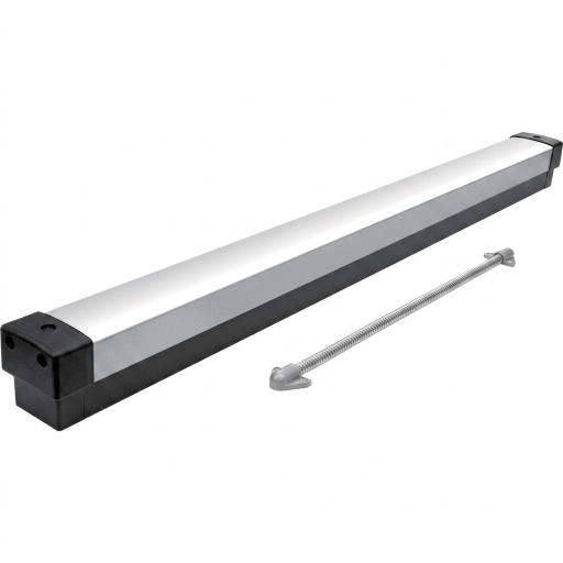 BARRA ELECTRICA DE SALIDA FOR 36" DOORS. ALUMINUM WITH A BLACK BASE. (NO/NC) 