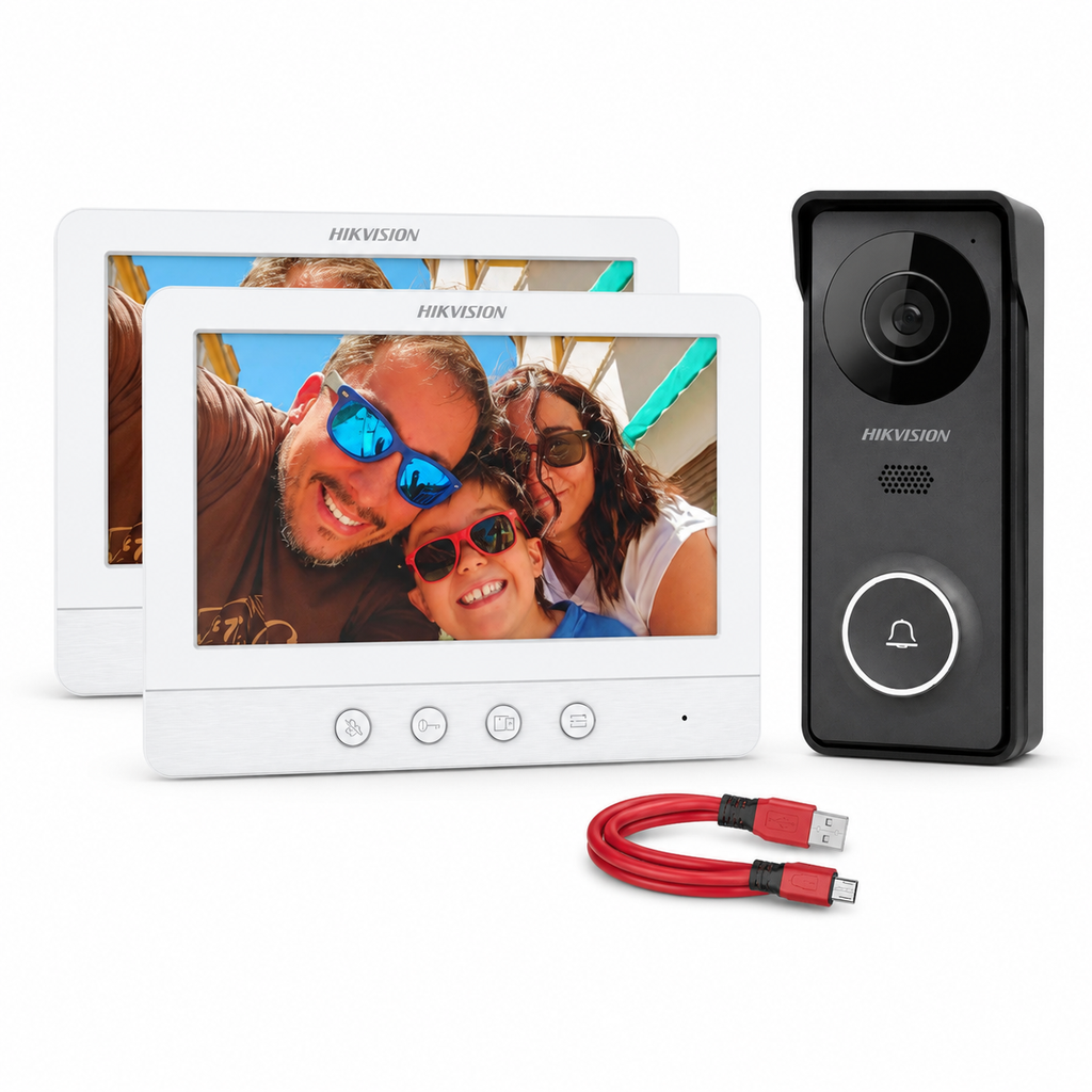 COMBO VIDEO PORTERO ANALOGO, INCLUYE: PANTALLA LCD ADICIONAL+ CABLE USB